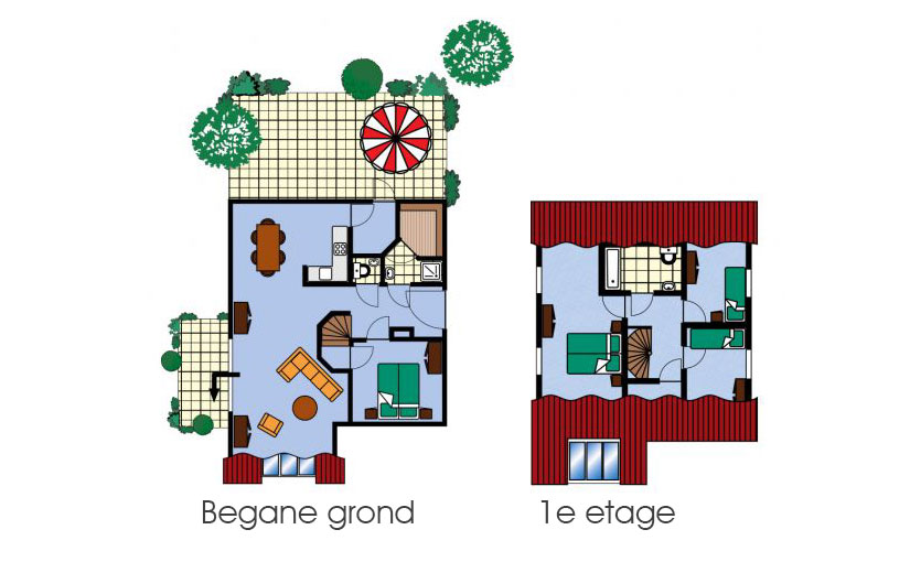 Vakantiehuis Bommenede Plattegrond