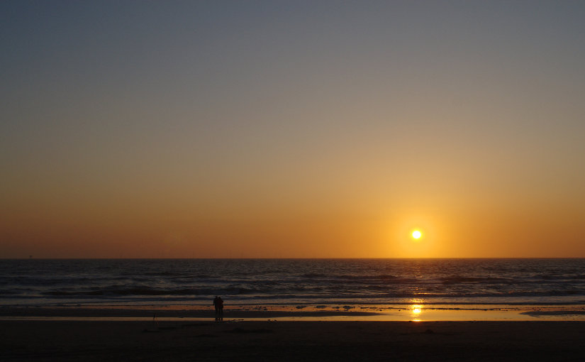 Prachtige zonsondergang op Zeeland