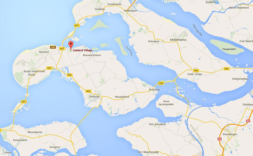 Map Schouwen-Duiveland + Zeeland Village