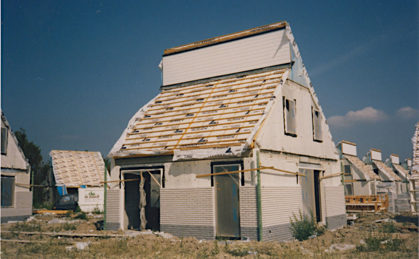 Vakantiewoningen in bouw op vakantiepark Zeeland Village